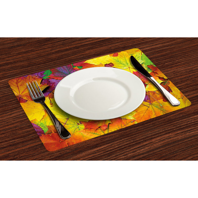 Donovan Mountain Colourful Maple Leaves Placemat