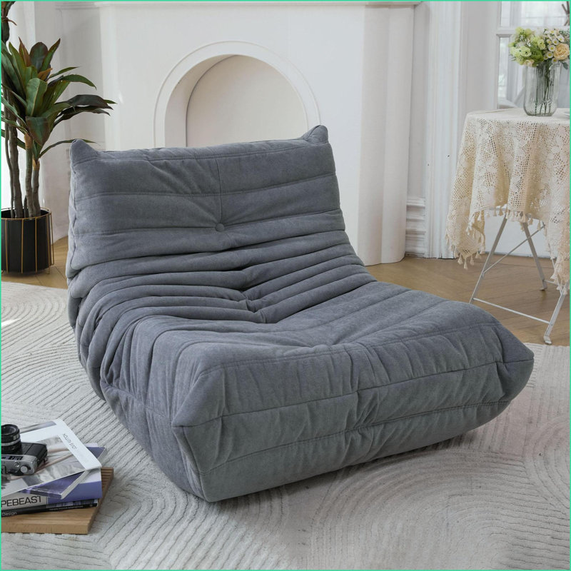 Fauteuil à billes en mousse à mémoire de forme pour adultes - Canapé Fireside pour jeux de bureau à domicile | Mélange de polyester | Courbé