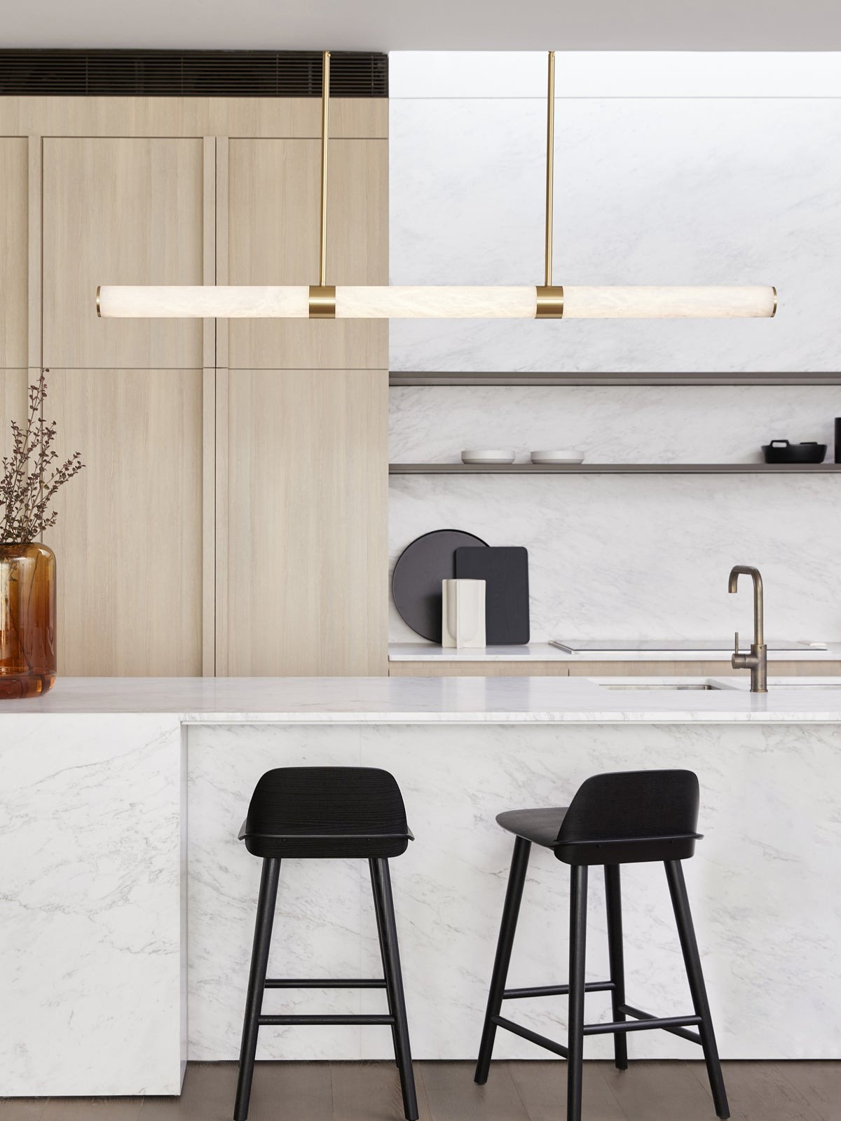 Conners Single Light Pendant, Brass
