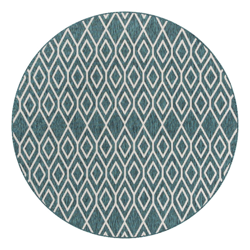 Turks and Caicos Indoor/Outdoor Rug, Round 6'7"