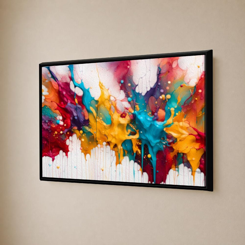 Jean 3: 3. «Born Again» par Mark Lawrence, reproduction, H 21,5 po x l 33,5 po x P 2 po, Floater Framed, Noir