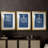 Heraldry on Navy I  -Custom Framed  Premium Print W Matt - 3 Pieces-1148177815-1148177808