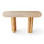Console Mid-Century moderne en bois manufacturé Burlywood-1078760756