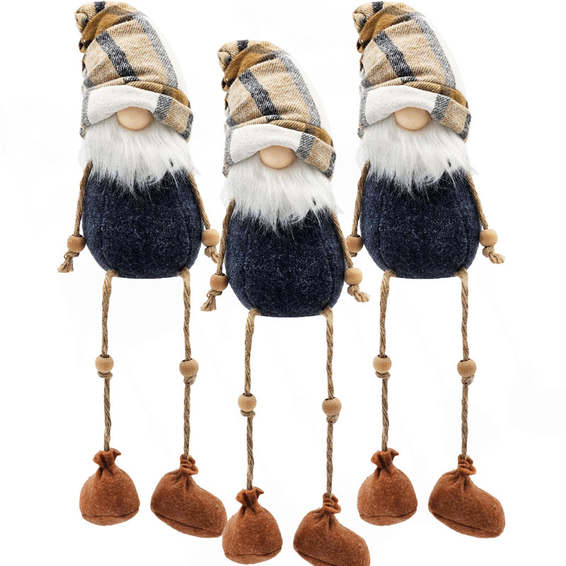 3 pièces d'automne décorations de gnomes de l'Action de grâce, ornements de table de fête des moissons pour les cadeaux de fête