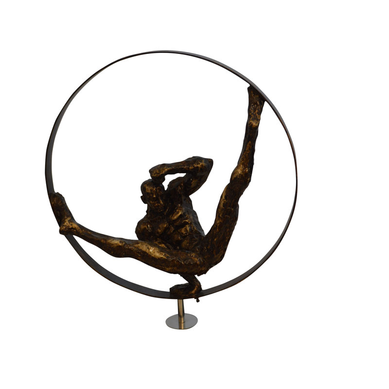 Statue de gymnastique en résine Sirugo - Taille: L 5 po x l 17 po x H 22 po.