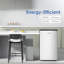 Mini réfrigérateur compact avec congélateur et réfrigérateur à faible bruit et à faible consommation d'énergie de 3,2 pi³ BANGson pour dortoir, appartement, bureau, argent-124796882