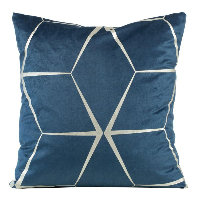 Microfiber Square Pillow Case, Navy Blue