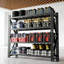 Étagère de garage ajustable 75 x 23,7 x 69 pouces, unité de rangement industrielle classique en métal noir