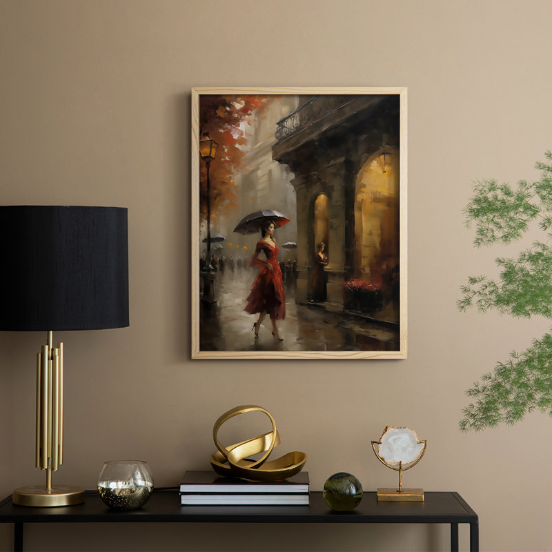 Reproduction encadrée WOMEN Series CDLX - bois massif, Naturel, H 21 po x l 17 po