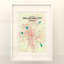 Oklahoma City Map - impression d'art graphique sur papier-24705258