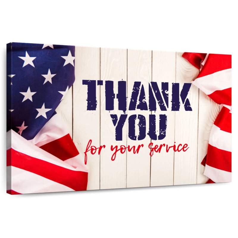 Lelend Thank You Servicemen, H 16 po x l 24 po