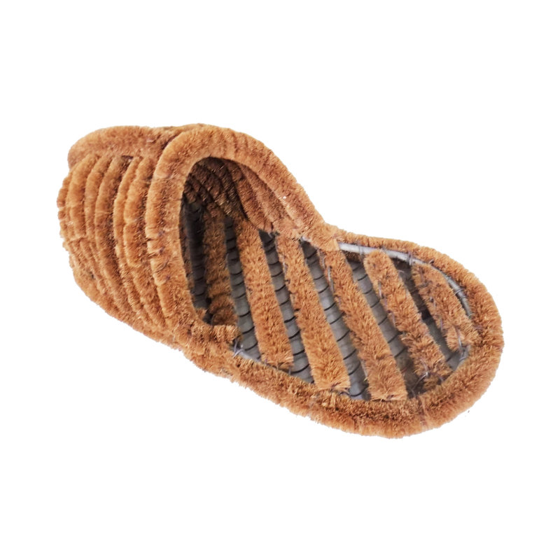 8" X 19" Brown Coir Outdoor Boot Scraper
