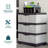 Freestanding Plastic 3-Drawer Storage Unit-701494768