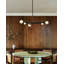 Reese 41-in Urban Bronze Dimmable LED Chandelier with Amber Glass-281923354