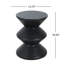 Table d'appoint d'extérieur moderne en béton, table de bout d'intérieur, noir