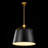 Glimson 1 - Light Black Cone Single Pendant