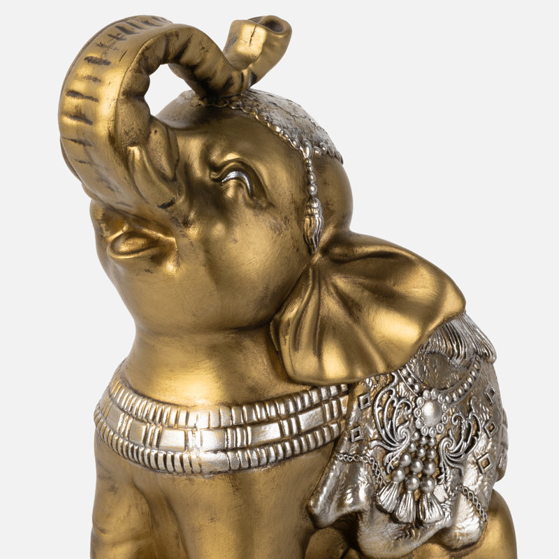 Cute Elephant Book Ends For Shelves, Vintage Decorative Bookends, Book Holders with Anti-Slip Pad for Book Lovers, Gold