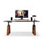 Bureau debout en bois massif noir et noyer-352219155
