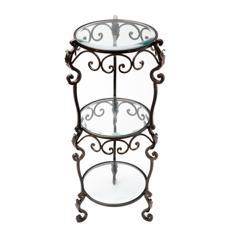 Barkim Glass Top End Table
