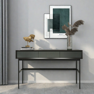 Table d'entrée minimaliste moderne en pin massif