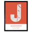 Jamshedpur City Map Jamshedpur Orange - Single Picture Frame Typography
