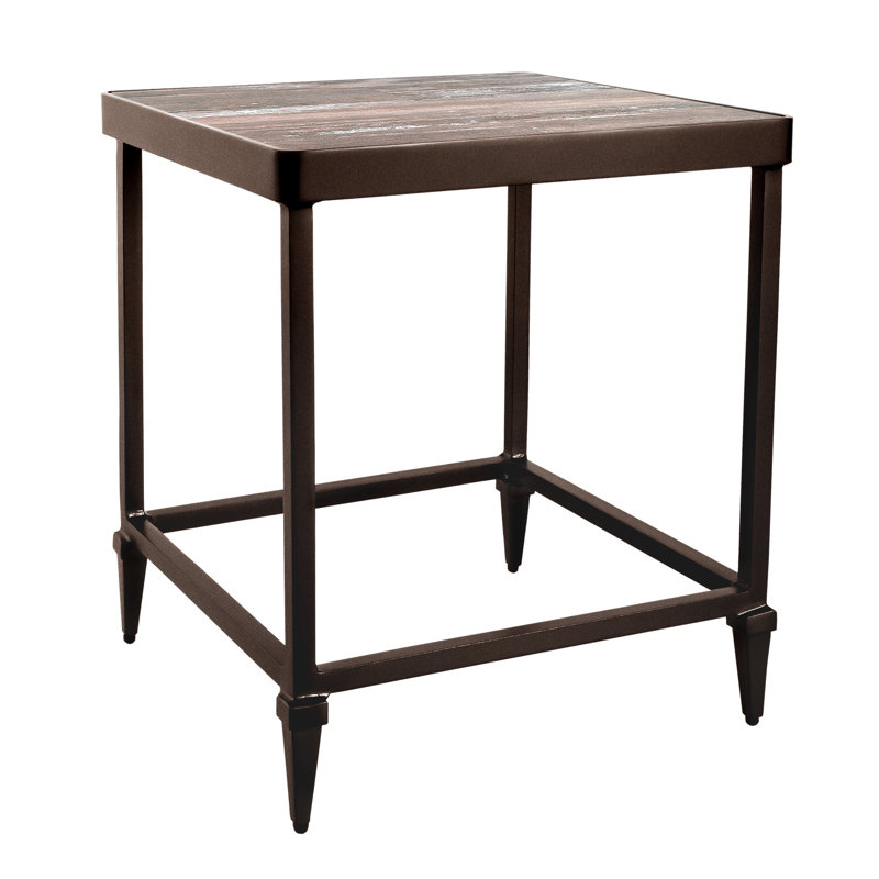 Kensington Outdoor Square Side Table, Venice Beach, Copper Creek