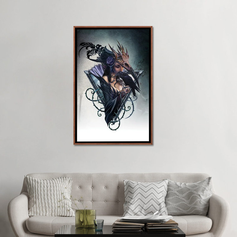 Corvus Arcanum, Classic Wood Floater Framed Canvas, No Mat, 48" H x 32" W x 1.5" D