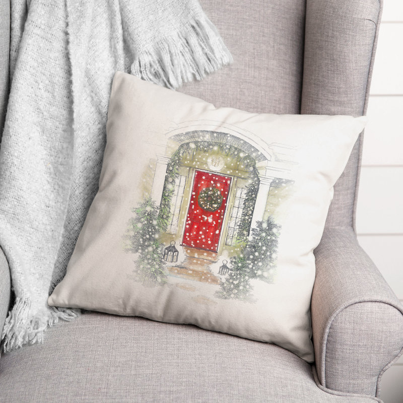  Housse et insert de coussin carré Home for Holiday, H 16 po x l 16 po