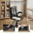 Ebern Designs Ergonomic Faux Leather Drafting Chair with Adjustable Footrest-1412997251