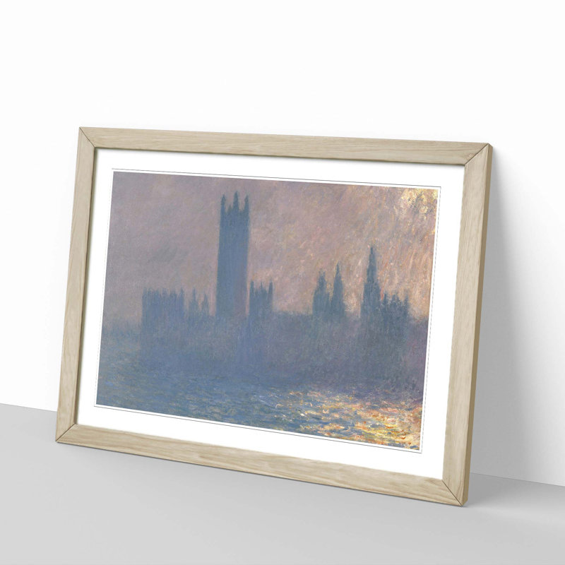 Claude Monet - Single Picture Frame Painting, Oak
