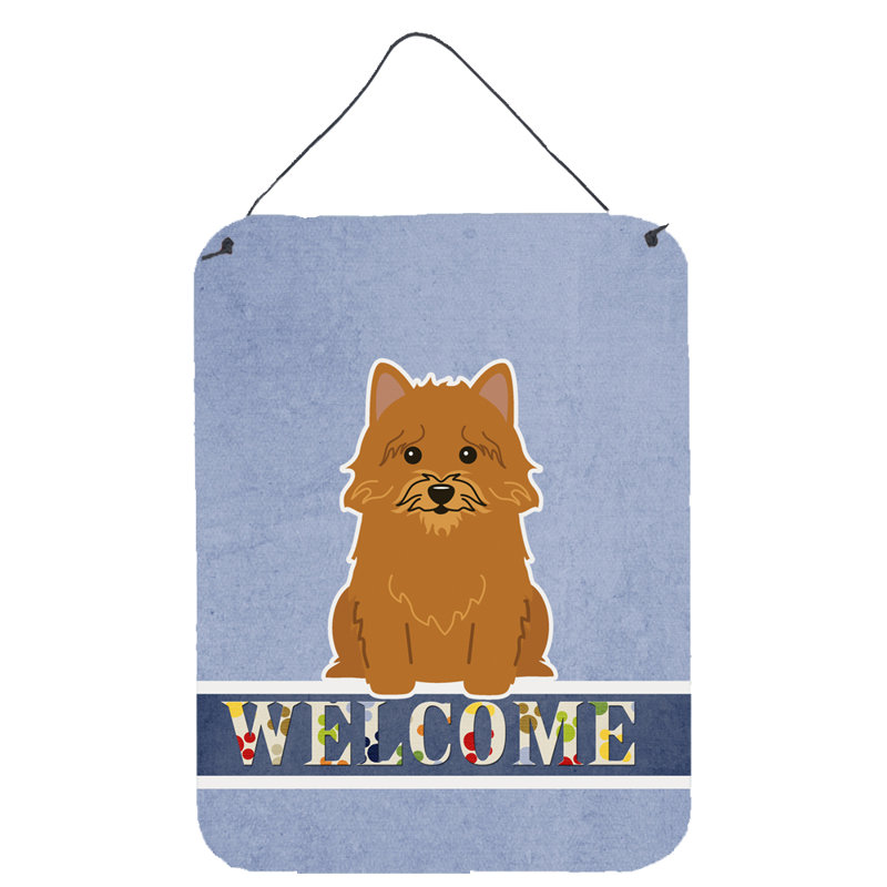 Décoration murale "pékinois welcome" prints, Norwich Terrier