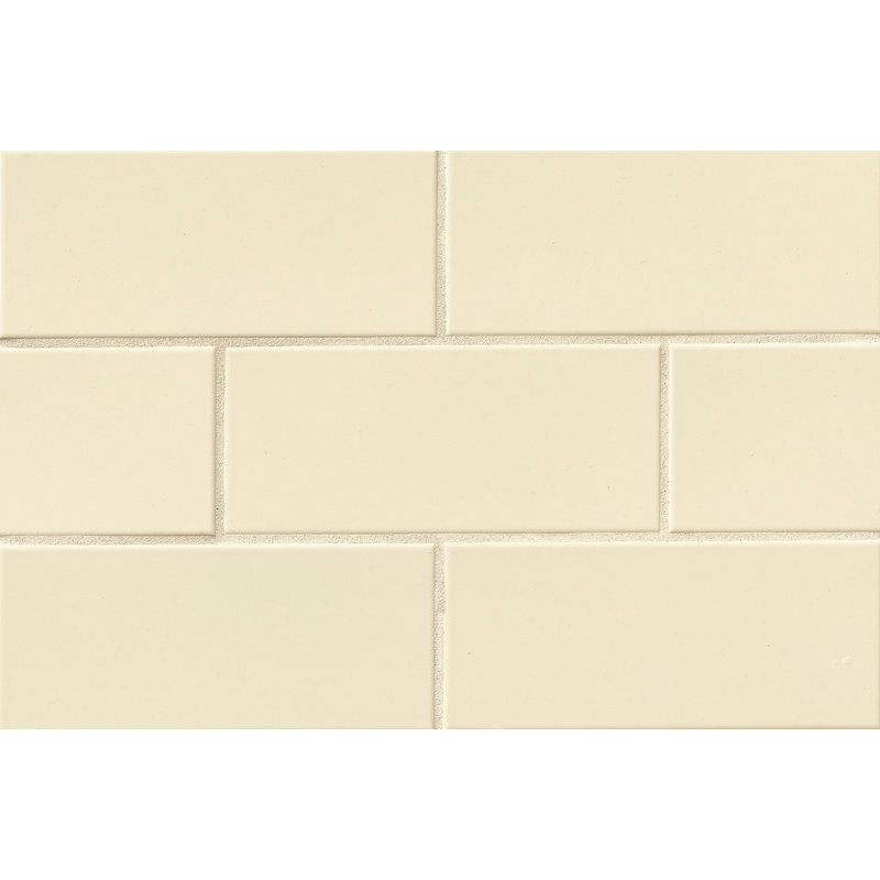 Nantucket 4" x 10" Ceramic Subway Tile, Gloss Sanddollar