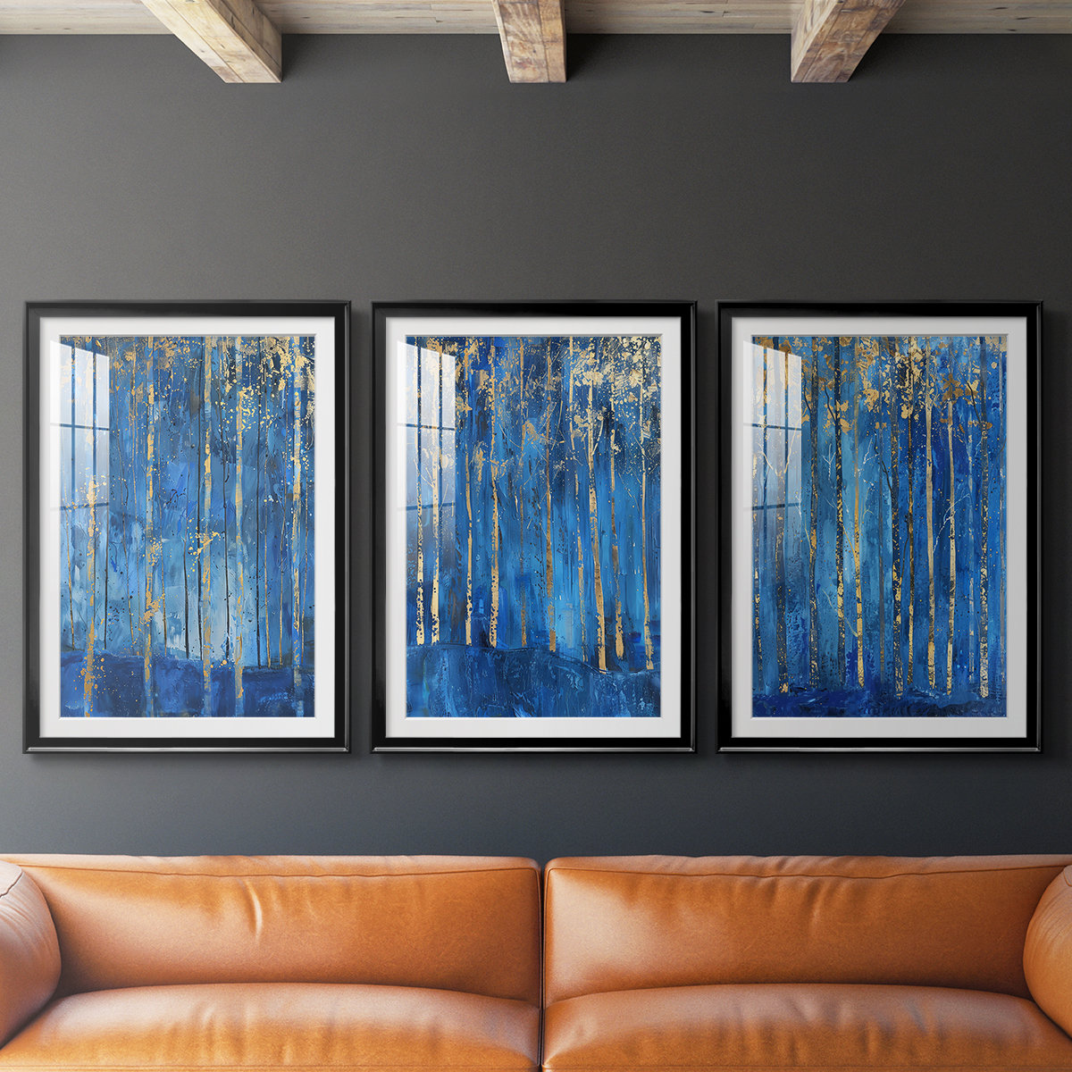 Hokku Designs ABSTRACT Series VII -Custom Framed Premium Print W Matt ...