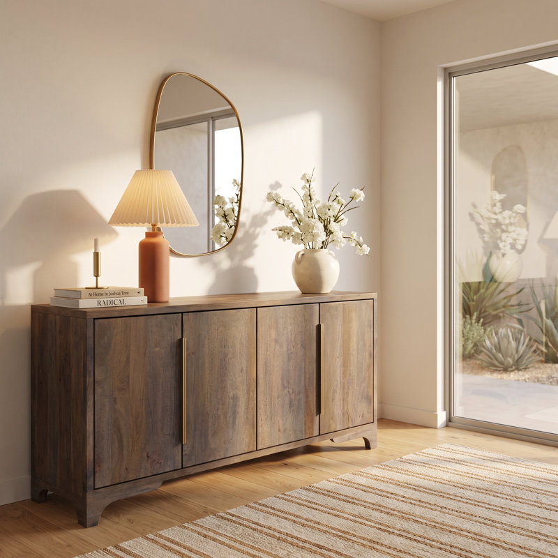 Cannes 70" Wide Mango Wood Sideboard