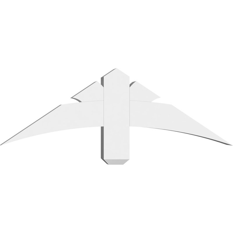 Support pour pignon Davenport, H 12 po x l 36 po (pas: 8/12), P 4 po x F 4 po, PVC