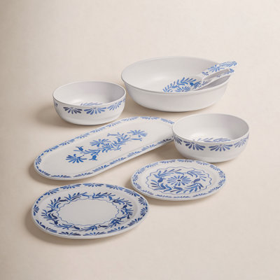Tarhong 7.4" W Round Melamine Pasta Bowls