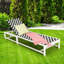 Chaise longue de patio inclinable