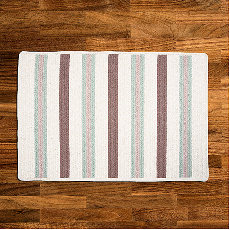 Tapis réversible à rayures Chung, Rectangle 7 pi x 9 pi