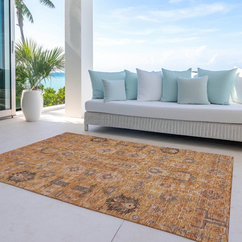 Alta Washable Oriental Indoor / Outdoor Rug, Rectangle 3' x 5'