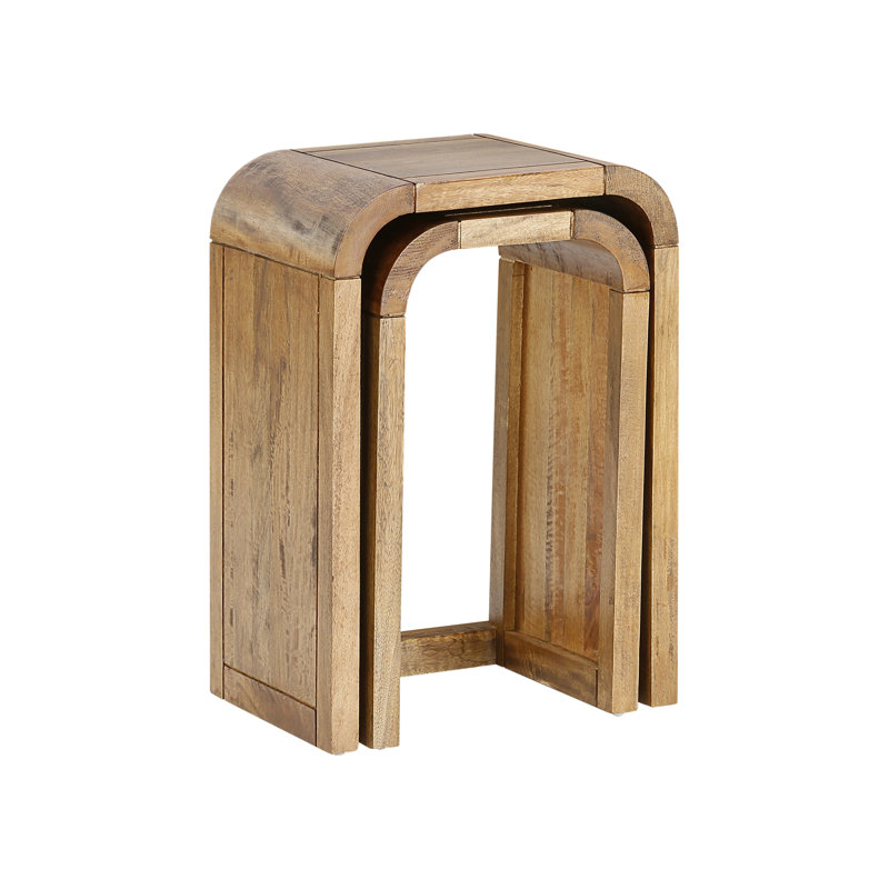 Acton Solid Wood Sled Nesting Tables