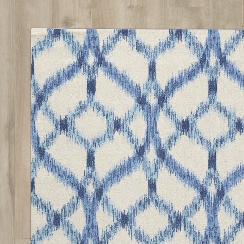 Geometric Indoor / Outdoor Area Rug, Rectangle 130 x 191cm