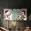 Peppermint Snowman Collection D- Toile tendue avec châssis - Prêt à accrocher