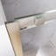 Shower Door, Aluminum Sliding Glass Shower Door With Durable Stainless Steel Hardware