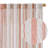 Semi Sheer Linen Blend Boho Herringbone Printed Back Tab Rod Pocket Curtain Pair-505678645-505678644