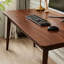 Bureau compact en bois d'hévéa massif Dylen-126137647