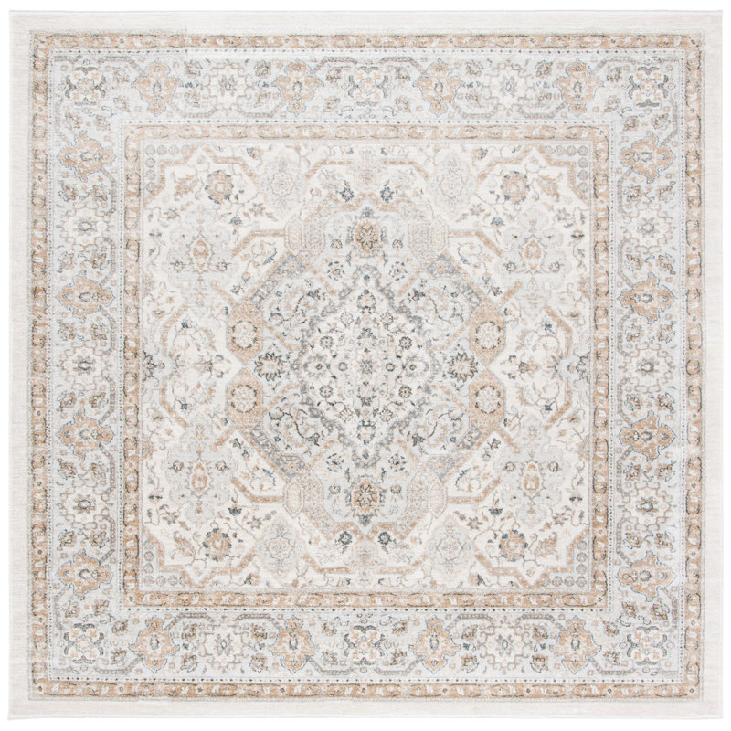 Gaige Performance Oriental Rug, Square 4'