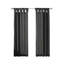 Rideaux luxueux en soie noire