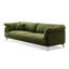 70.87" Green Velvet Standard Sofa cushion couch-108839973