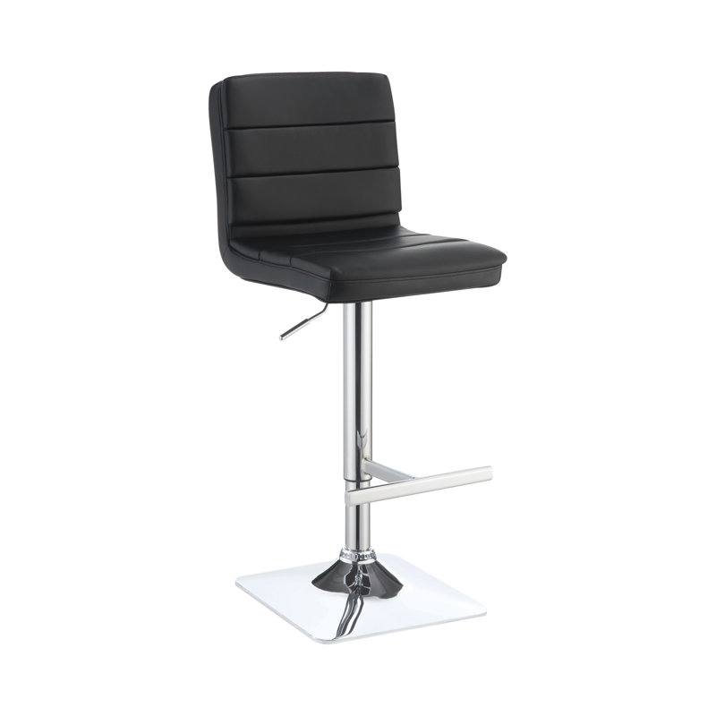 Tabouret à hauteur réglable Arniyah, Noir