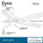 52" Dyno 5 - Blade Standard Ceiling Fan with Remote Control and Light Kit Included-14417774